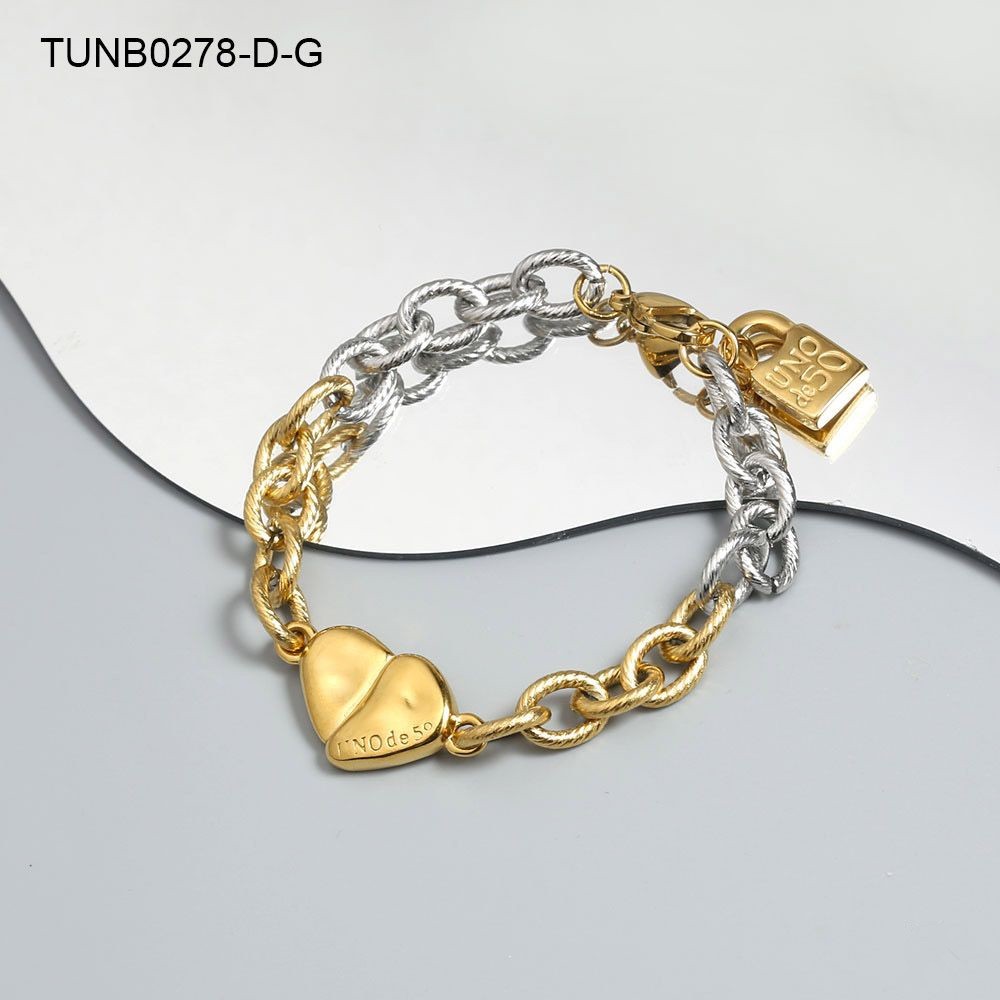 CAT230711-TUNB0278-D-G,UNO DE 50 Bracelet+Bangle